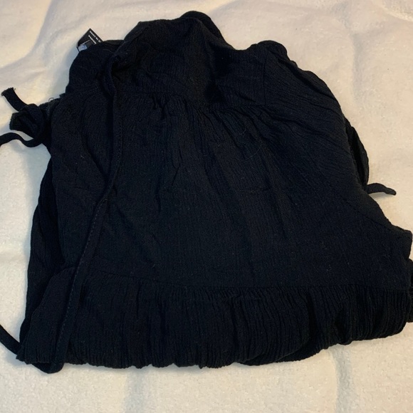 Forever 21 Black Long Flare Sleeves Top Blouse - Picture 7 of 7